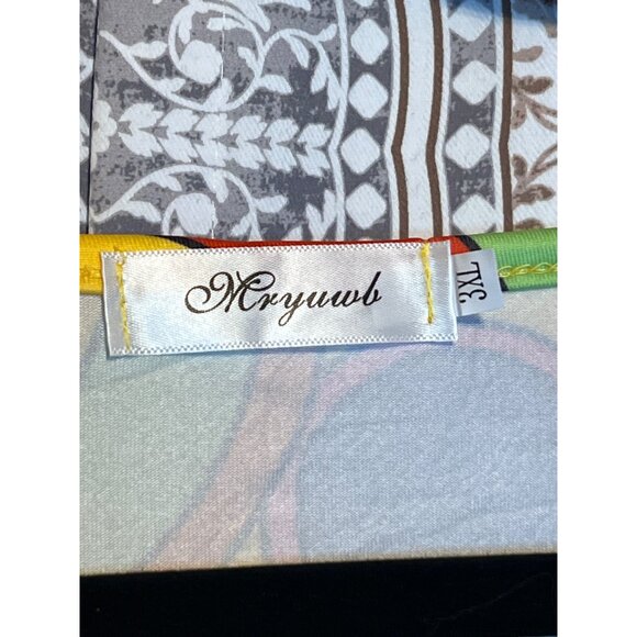 Hippie Costume Dress Size 3X Colorful Circle Pattern Long Sleeve with accessorie - Picture 8 of 12